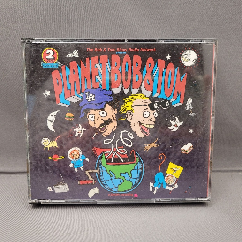Planet Bob & Tom by The Bob & Tom Show (2-CD Set, 1995) Comedy Radio